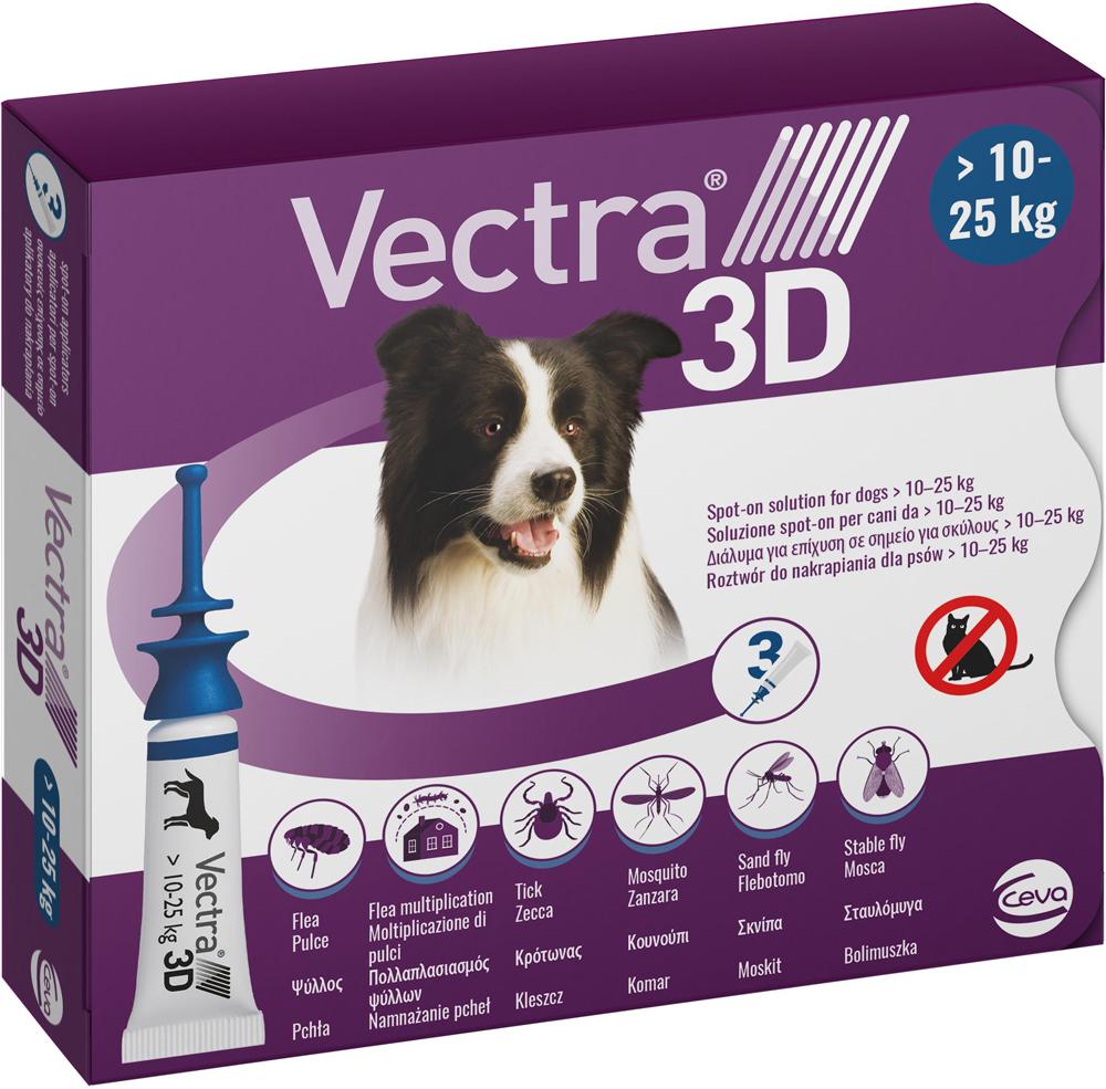 Vectra 3D Вектра 3Д краплі на холку для собак 10-25 кг (81510)
